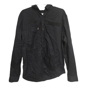 Express Men’s XL Black Utility Button Up Shirt Long Sleeve